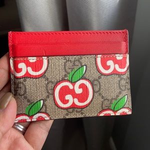 Gucci GG apple print Cardholder